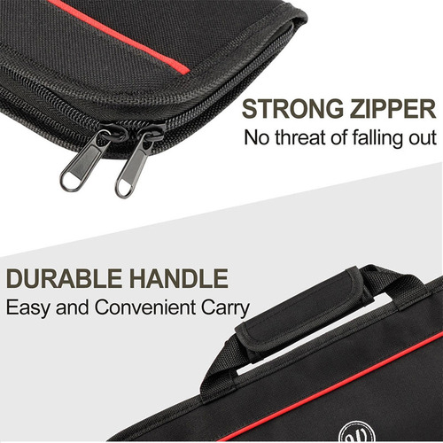 Bolsa Enrollable Para Cuchillos De Chef Estuche Para Rojo