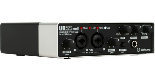 Interfaz De Grabación Placa De Sonido Usb Steinberg Ur22mkii