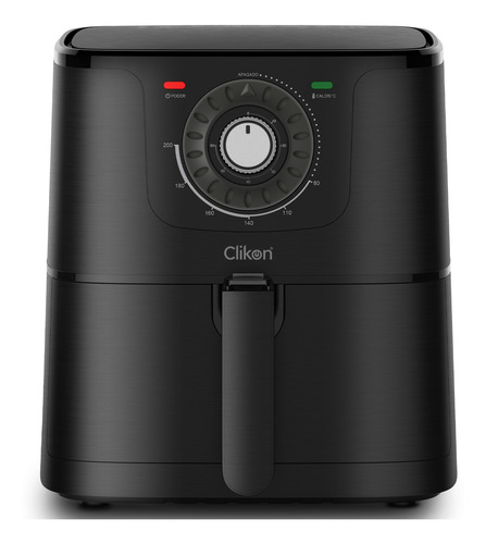 Clikon Freidora De Aire Eléctrica 6l Negra Sin Aceite