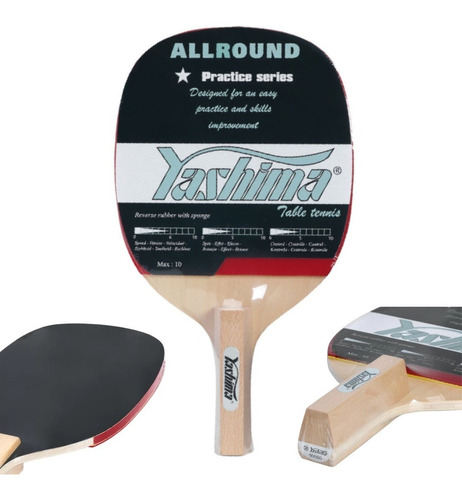 Raquete Caneta Japonesa Com Borracha Tênis De Mesa Ping Pong