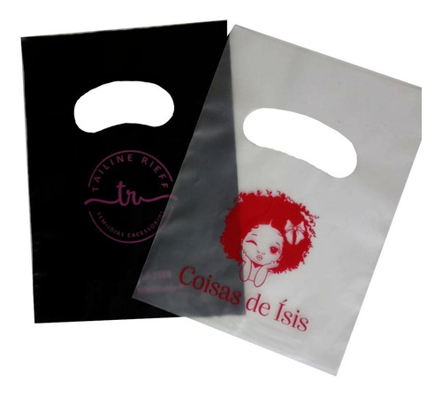 Sacola Plástica Personalizada 16x20 (0,12) Promoção 500 Unid