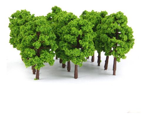 40 Piezas De Plástico 1: 150 Árboles Modelo 8 Cm De Para
