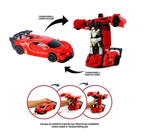 Imagem 3 de 6 de Carrinho De Controle Remoto Transformers Changebot
