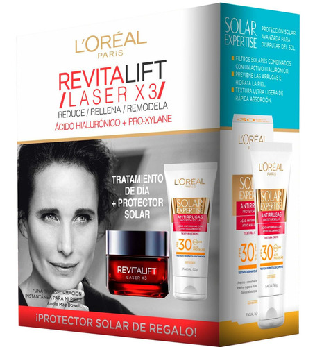 Dermo Loreal Revitalift Laser X3 + Protector