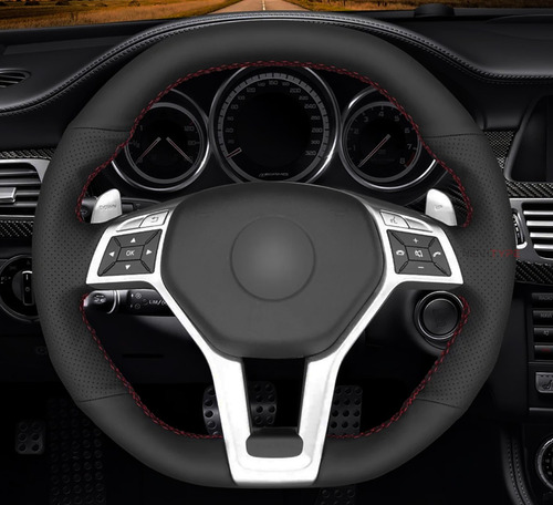 Funda Cubre Volante Mercedes Benz Amg 2012-2015 Piel Real
