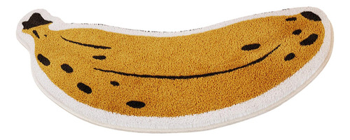 Alfombra De Baño Con Forma De Plátano, De Secado Rápido,
