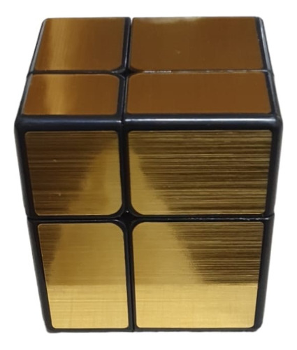 Cubo Rubik Magico Qiyi 2x2 Mirror Espejado Dorado. Speedcube