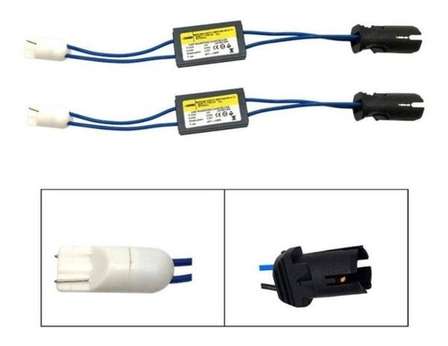 Par Resistor Canbus Canceller Soquete T10 Ônix Led Anx Leds