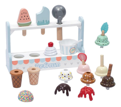 Conjunto De Brinquedos De Sorvete Fingir Jogar Aprendizagem
