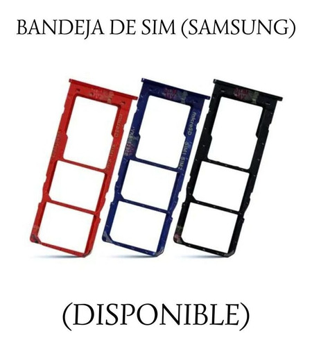 Bandeja Sim Card Samsung A10, A31, A50, A51, A70. Nuevo.