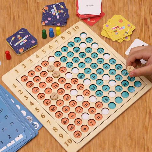 Juego De Mesa De Multiplicación Montessori De Estilo A