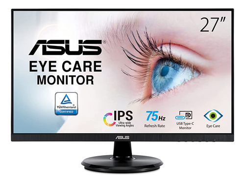 Monitor Asus 27 1080p (va27dcp) - Full Hd, Ips, 75hz, Usb-c