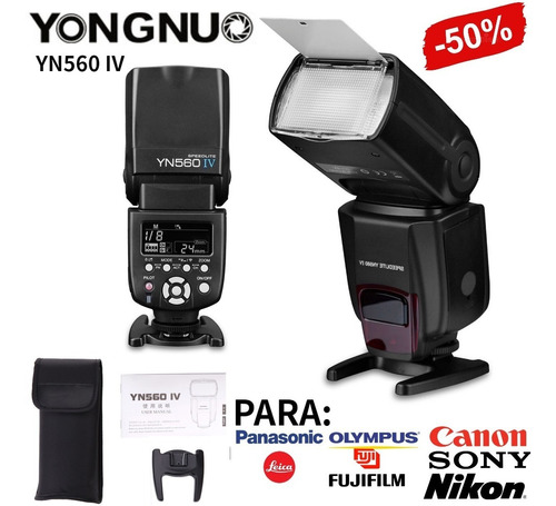 Yongnuo Yn-560 Iv Flash Speedlite Para Cámara Réflex Digital