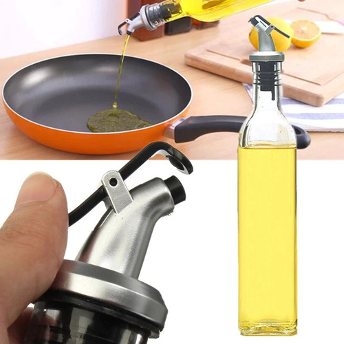 2 Botellas Dispensadoras Tapón Licor Aceite Especias 500ml