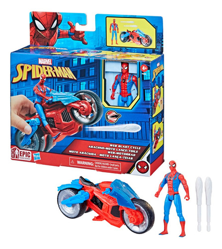 Spider-man  Moto Original Con Figura Original