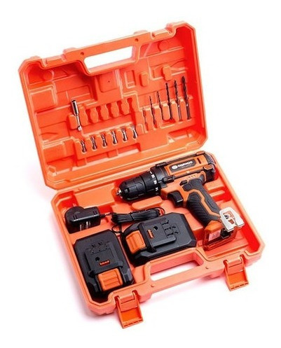 Imagen 4 de 8 de Taladro Atornillador Daewoo Inalambrico 18v 2 Baterías Litio