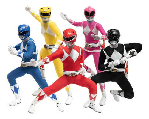 Mezco One:12 Mighty Morphin Power Rangers Deluxe Set