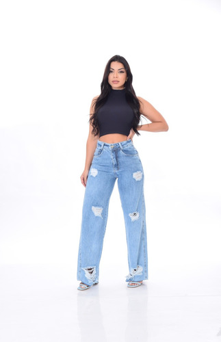 Calça Jeans Feminina Alta Qualidade Top