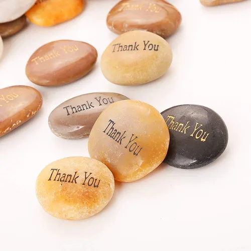 Rockimpact 50 Piedras De Agradecimiento Grabadas Con Piedras