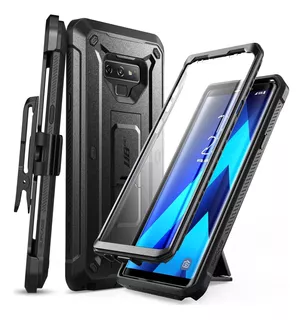 Case Galaxy Note 9 Supcase Antigolpes Con Mica + Clip Correa