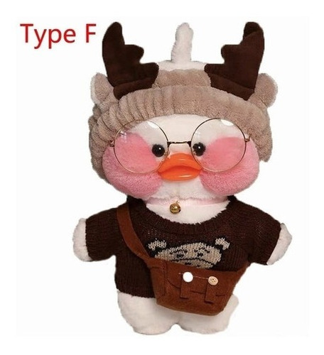 30cm Lalafanfan Cafe Juguete Peluche Patito Con Accesorios