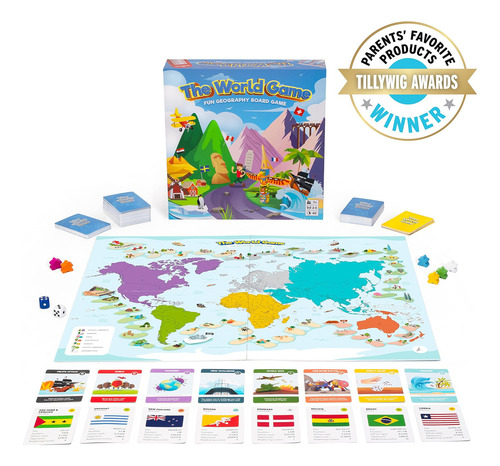 The World Game - Divertido Jogo De Tabuleiro Geográfico - Jo