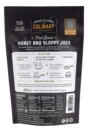 Urban Accents Sloppy Joe - Mezcla Sin Carne A Base De Pla