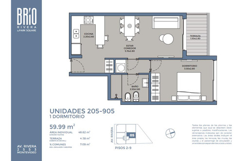 Venta Apartamento De 1 Dormitorio Y Terraza. Zona Pocitos!