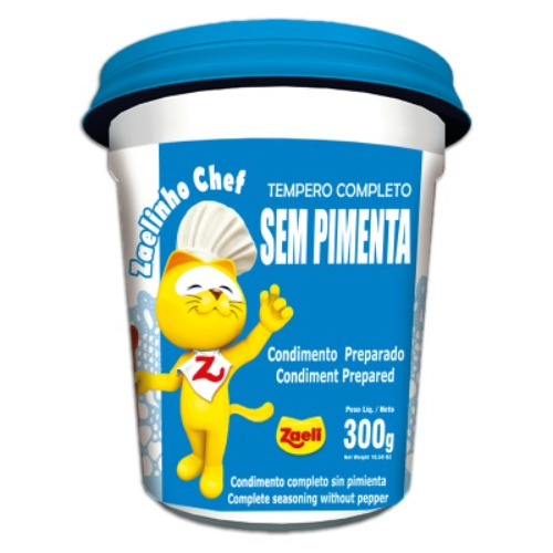 Tempero Completo Sem Pimenta Zaeli 300g - Brasil