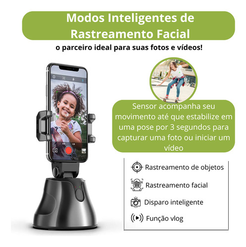 Apoio De Celular P/ Vídeos Estabilizador Gravação Portátil