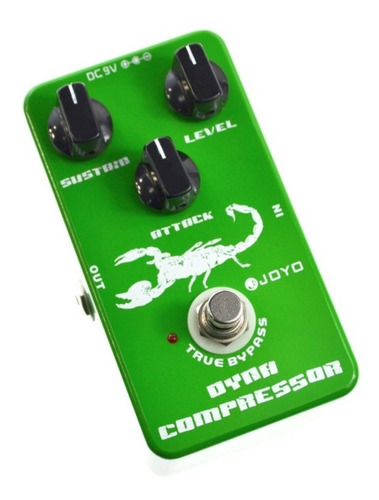 Pedal de efeito Joyo Vintage Dynamic Compressor JF-10  verde