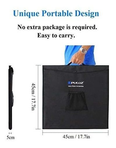 Imagen 3 de 6 de Portable Photo Studio Box Puluz 16 Inch 40 Cm Tienda Para