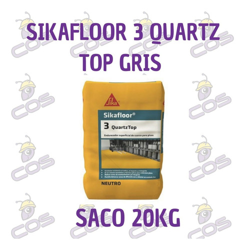 Sikafloor 3 Quartz Top Gris Saco 20kg