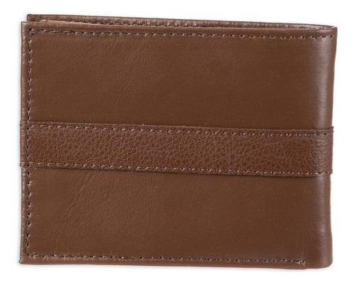 Billetera Tommy Hilfiger De Piel Para Hombre, Pliegue Fino,