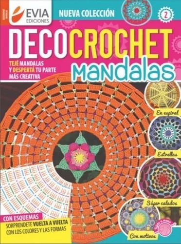 Lote Revistas Decocrochet Mandalas, Granny,mandalas Tejidos