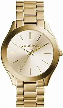 Mk reloj dorado sale