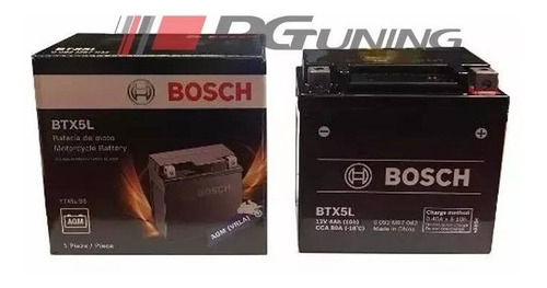 Bateria Honda Xr/nxr 125 Bosch 12v Ytx5l-bs