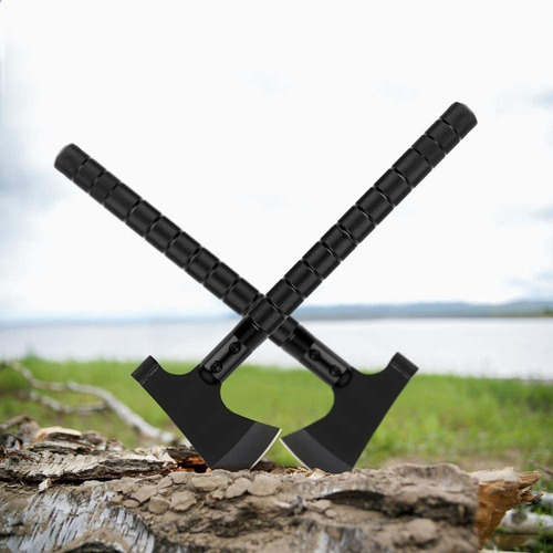 Hacha Para Camping, Con Martillo, Funda De Nailon, Liantral Color Negro