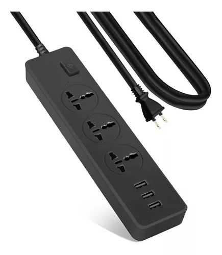 Comprar regleta de tres enchufes para puerto USB, 3 V