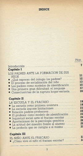 El Fracaso Escolar De Los Hijos / M. González Y Asolo E. (Usado)