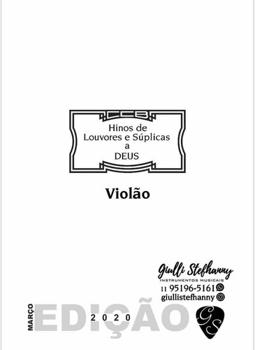 Imagem 2 de 5 de Hinário Cifrado Violão Nº5 Ccb Grande A2 Ou A4