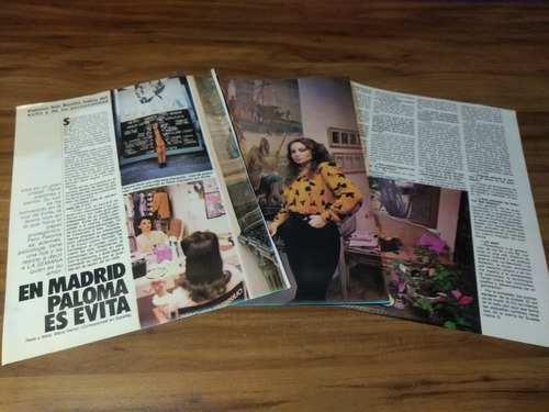 (f197) Paloma San Basilio * Clippings Revista 3 Pgs * 1991 (Usado)
