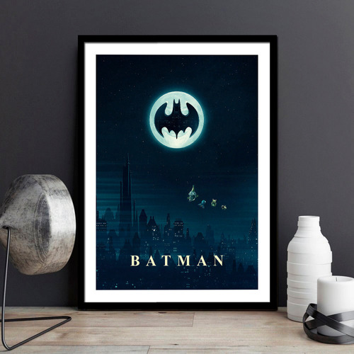 Cuadro Enmarcado Cine Batman Tim Burton Peliculas Posters 