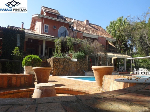 Imagem 2 de 30 de Chácara Com 5 Suítes E Piscina E Arquitetura Toscana - Ch00410 - 68303905