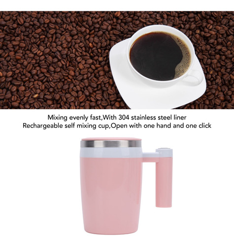 Taza De Agitación Automática Taza De Café De 380ml Con Tapa