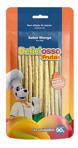 Ossinho Fino P/cães Palitinho Xisdog Deliciosso Manga 90g