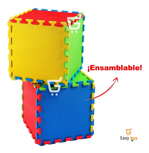 Tapete De Foamy 12 Piezas Foami Para Bebe Antigolpes Niños
