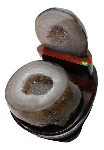 Geodo De Ágata Pedra Brasil Natural Ótima Qualidade 1,489kg
