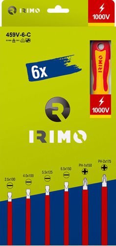 Set Destornilladores Aislados Irimo Ranurados Y Philips 6 Pz