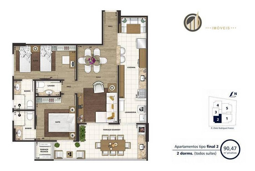 Apartamento Com 3 Dormitórios À Venda, 132 M² Por R$ 765.000,00 - Canto Do Forte - Praia Grande/sp - Ap2726